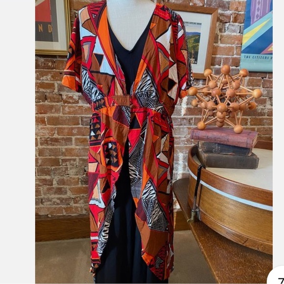 IMAN Geometric Print duster - Picture 7 of 7